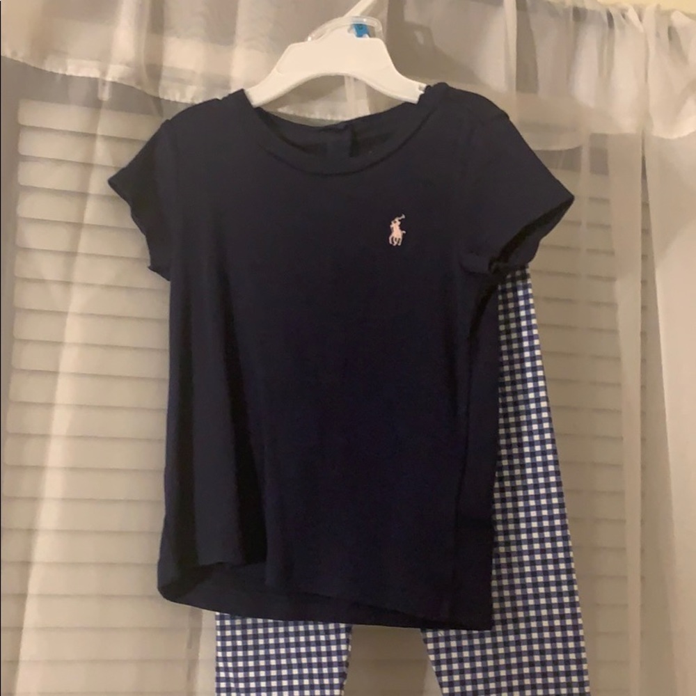 Little Girl’s Ralph Lauren 2pc Set size 18 months
